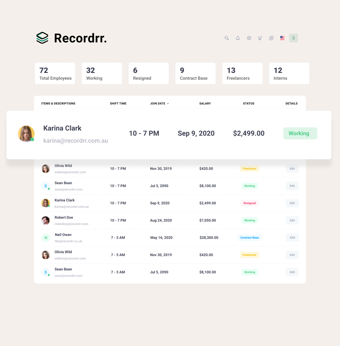 Collaboration is made seamless with Recordrr CRM